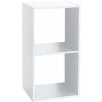 5five Simply Smart Wandregal Dekoregal, weiß, 2 Fächer, Höhe 67,6 cm