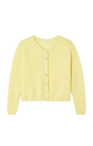 American Vintage - Kurze Strickjacke gelb - Gr. - M