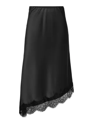 ONLY - ONLFARAYA MENUS LACE SKIRT WVN Black - Gr. - M