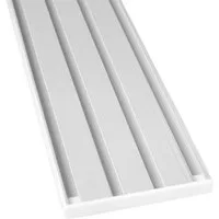 Bestlivings Gardinenschiene, 4-läufig, Fixmaß, verschraubt, Flache Aluminium Schiene (7mm), Längen bis 480cm, (4x120cm)