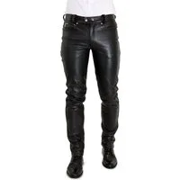 BOCKLE Lederhose Bockle® Big Cheeker echte Herren Lederhose Lederjeans Rind-Leder-Hose
