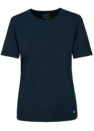 CLARINA - Ganzjahres NOS Rdh.-Shirt,1/2 623 marine - Gr. - 38