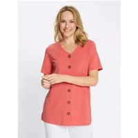 Sieh an! T-Shirt Longshirt Kurzarm