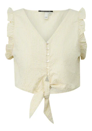 qs - Bluse gelb - Gr. - 42