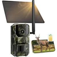 TWUFY Wildkamera 4G LTE Wildkamera mit Handyübertragung APP mit SIM Karte (ideal für die Jagd und Wildtierbeobachtung im Freien., Wild & Jagd, Außenbereich, 2K 4G-Jagdkamera mit Infrarotstrahler und GPS, 1-tlg., PIR Bewegungsmelder, Nachtsicht, 120 °