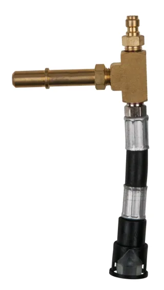 KS Tools Manometer-Anschlussschlauch mit 1/4" Schlauchanschluss inkl.Druckablassventil transparenten transparent - 150.2366