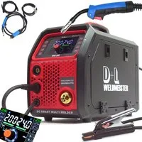 Apex Schutzgasschweißgerät 5in1 Schweißgerät 200A LCD Mig/Mag Wig E-Hand 13958, 1-tlg.