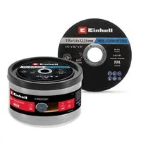 Einhell Trennscheiben Original Einhell Trennscheiben Metall, 50-tlg., Ø 115 mm in Dose (Schn, (711526-tlg), Das 50-teilige Trennscheibenset Metall von Original Einhell in der Ø 1