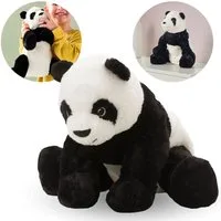IKEA Kuscheltier KRAMIG Maskottchen aus Plüsch, schwarz-weißer Panda 30 cm IKEA