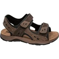 Fischer-Markenschuh Trekking Sandale aus Vegano (Lederimitat), Synthetik-Futter, Leichte PU-Sohle