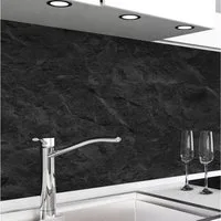 danario Küchenrückwand Folie selbstklebend - Matt - Spritzschutz Küche - versteift & robust