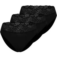 Nina Von C. Jazz-Pants Slips 3er Pack Slipboutique (Spar-Set, 3-St) Jazz Pants - Blickdicht - Mit breitem Spitzenbund