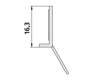 Kermi 4111 2x Dichtleiste, Länge: 500 mm, 2534805 2534805