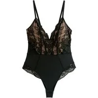 LIPSY Body Lipsy Bodysuit mit Pailletten, tiefer Ausschnitt (1-tlg)