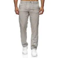 Reslad Leinenhose Reslad Herren bequeme Baumwollhose Leinenhose Optik Strandhose RS-3000 (1-tlg., Freizeithose) Strandhose im Leinen-Look mit Tunnelzug