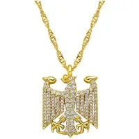 d'origine Kette mit Anhänger Deutschland Adler Kette für Damen, Deutschland Wappen Kette