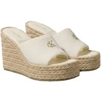 Calvin Klein Keilpantolette Sommerschuh, Urlaubsschuh mit Plateau und Jutebesatz