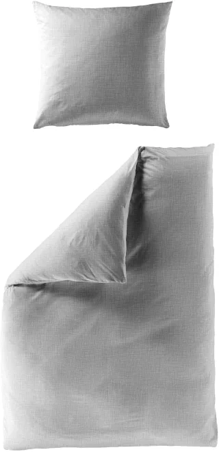 BIERBAUM Bettwäsche "4129" 2 Stk. Musselin, 100 % Baumwolle, pflegeleicht, bügelfrei