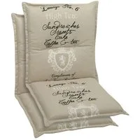 GO-DE Sesselauflage High Tea, (Set, 2 St)