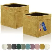 Lycce Regalkorb Lycce Kallax Boxen Cord, faltbare Aufbewahrungsboxen 33x33xH31cm (2 St)