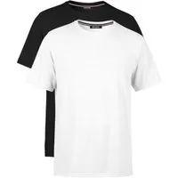 COMEOR T-Shirt Herren Basic T-Shirts Baumwolle (Packung, 2-tlg) mit gerader Ärmel Abschluss