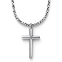 UNIQAL.de Kreuzkette UNIQAL Kreuz Halskette mit Anhänger Symbol (Edelstahl, Casual Style, Unisex, Basic, Deutsches Patent-und Markenamt), Kreuzanhänger