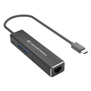 Conceptronic ABBY14B 4-Port Hub mit Ethernet