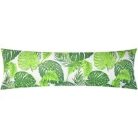 Heubergshop Seitenschläferkissenbezug, (1 Stück), 40x145cm 100% Baumwolle Tropische Blätter (KY510-1)
