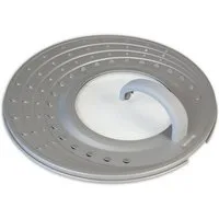 LindenBerg Spritzschutzdeckel Spritzschutzdeckel für Pfannen Ø 20-30cm aus Metall u. Glas, Silber, (Pfannendeckel, Antihaftbeschichtung), ideal für Pfannen