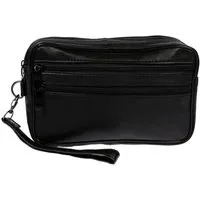 Christian Wippermann Handgelenktasche XL Christian Wippermann Leder Doppelkammer (1 tlg), Handgelenktasche 22x13,5x6cm