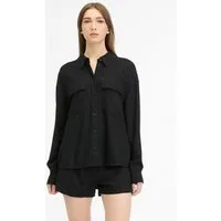 Ragwear Langarmshirt JOCASTA mit Leinen, relaxed fit