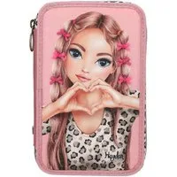 Depesche Federmäppchen TOPModel 3-Fach Federtasche LEOHEART mit Schleifen, (1-tlg)
