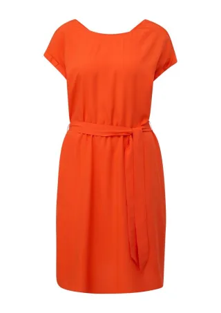 s.Oliver Red Label - Sommerliches Kleid aus Viskose orange - Gr. - 40