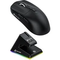 ATTACK SHARK ATTACK SHARK X6 Kabellose Gaming-Maus, Ladestation, 49g, PAW3395 Gaming-Maus (2.4G, Bluetooth, kabelgebunden, Ladestation)