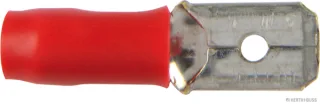 HERTH&BUSS Quetschverbinder 0,8 mm, DIN 46245 Flachstecker rot - 50252520