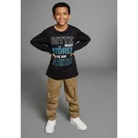KIDSWORLD Langarmshirt Bitte nicht stören... Langarm, Basic-Passform, bedruckt, Rundhalsausschnitt