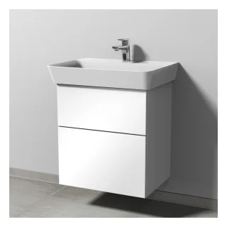 Sanipa 3way Waschtischunterbau zu Ideal Standard Connect Air Cube Waschtisch mit 2 Auszügen, Anthraz SM64822