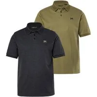 Men Plus Poloshirt Poloshirts 2er-Pack Basic Piqué Halbarm