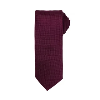Premier Mens Micro Waffle Formal Work Krawatte (Aubergine)