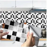 COOL-i ® Fliesenaufkleber, 12St 20x10cm, Fliesenaufkleber, selbstklebende PVC