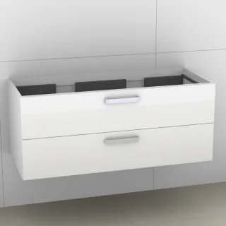 Artiqua 414 Waschtischunterschrank für Venticello 4104CK, Weiß Glanz, 414-WU2L-V114-7050-68 414-WU2L-V114-7050-68