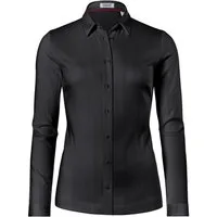 Vincenzo Boretti Klassische Bluse leicht tailliert Jersey