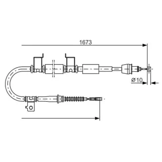 Bosch Handbremsseil hinten rechts Kia Ceed Pro