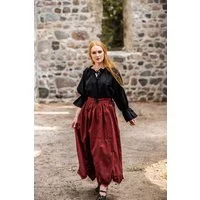 Leonardo Carbone Burgfräulein-Kostüm Mittelalterbluse Schwarz "Morgan"