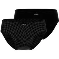 GÖTZBURG Slip GÖTZBURG Herren Slip schwarz bedruckt 2er Pack (2-St)