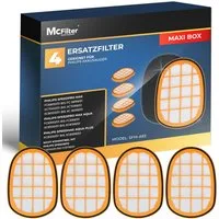 McFilter Ersatzfilter 4 Staubsaugerfilter, Zubehör für Philips SpeedPro Max Aqua Plus FC6826, XC7042, XC8045, XC8147, XC8347, Filter gegen Feinstaub, Alternative für FC5005/01