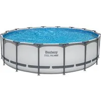 Bestway Framepool Steel Pro MAX™ (Packung, ohne Zubehör), Ø 488 x 122 cm