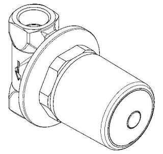 KWC Aquarotter Duscharmatur, hydr., DN15, für Duschsäule, ohne Mischung, 2000103676 2000103676