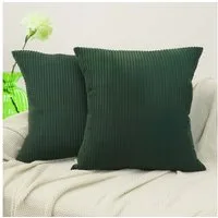 Amilian Dekokissen Sofakissen Couchkissen 2er Set - mit Füllung und Kissenbezug, weich, Hotelverschluss, formstabil