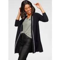 Laura Scott Strickjacke mit Kapuze und glitzerndem Schmuckband